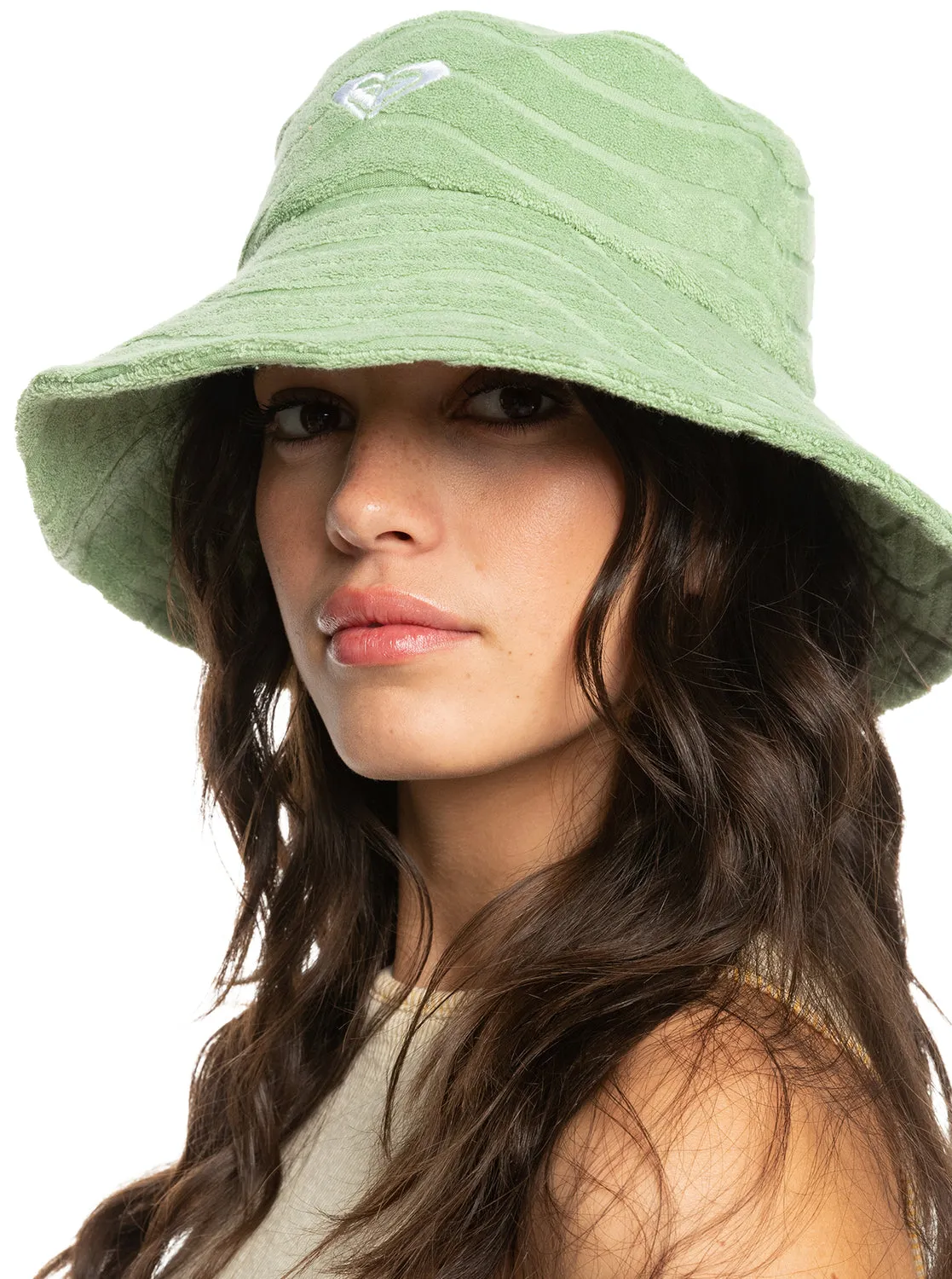 Sunny Palm Bucket Sun Hat - Quiet Green sold by Roxy