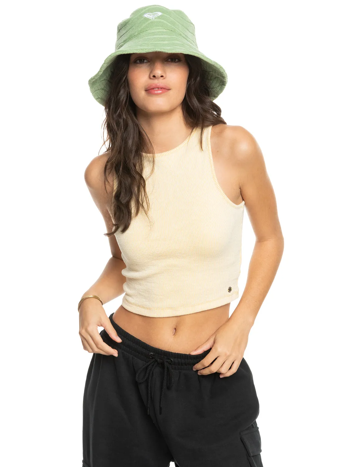 Sunny Palm Bucket Sun Hat - Quiet Green sold by Roxy product image thumbnail 3