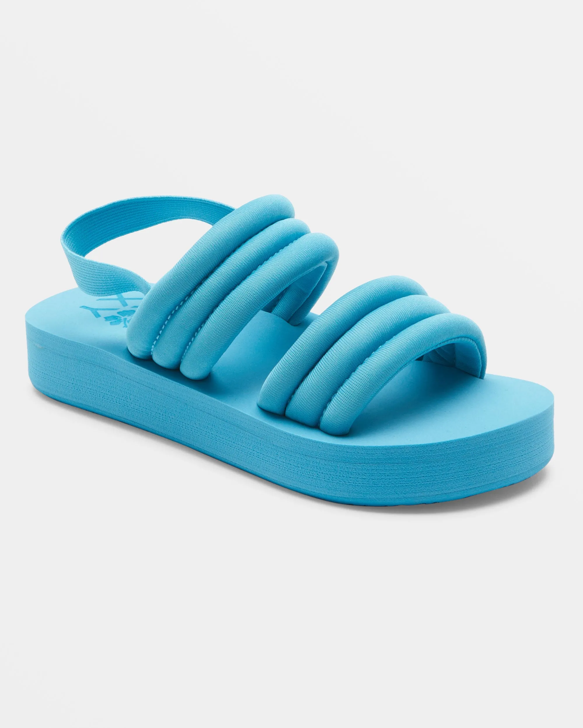 Girls 4-16 Totally Tubular Slide Sandals - Aqua sold by Roxy