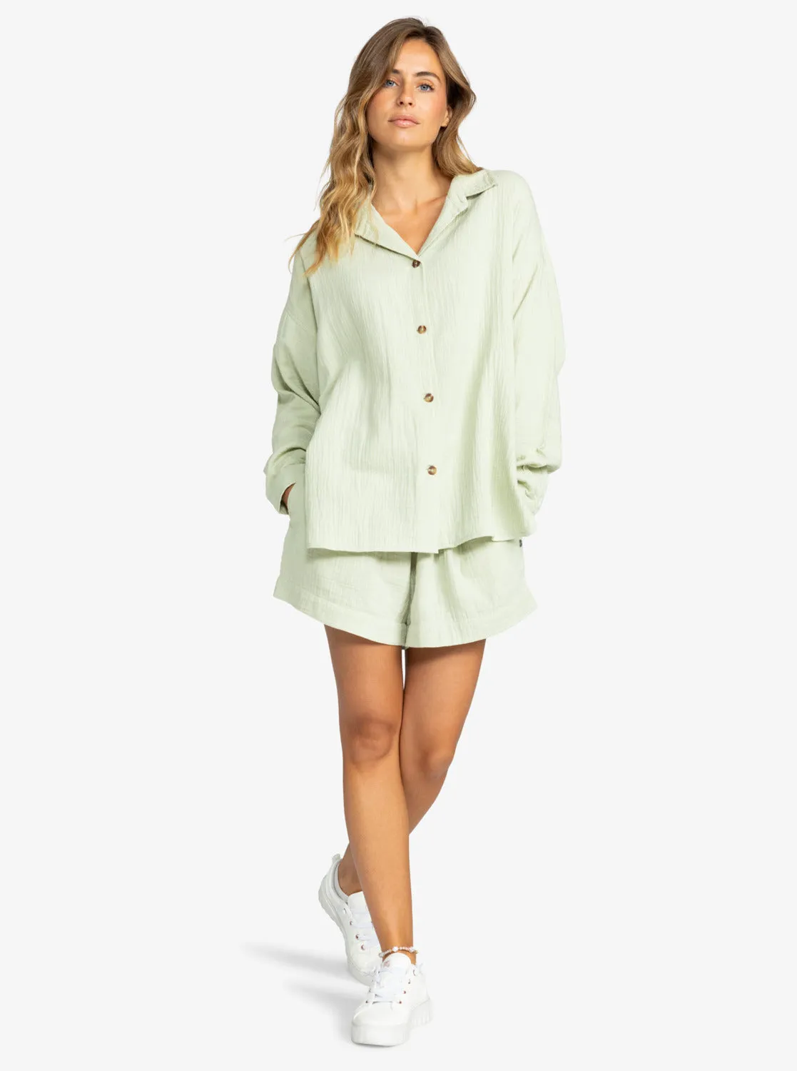 Morning Time Shirt - Laurel Green sold by Roxy product image thumbnail 4
