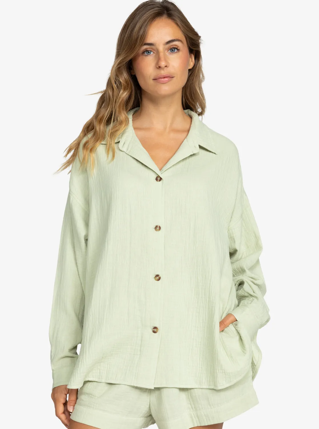Morning Time Shirt - Laurel Green sold by Roxy