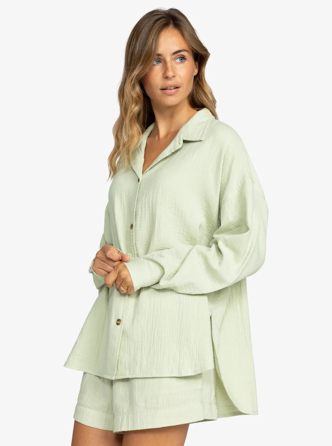 Morning Time Shirt - Laurel Green sold by Roxy product image thumbnail 2