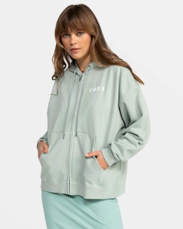 Lineup Oversized Zip Hoodie - Blue Surf sold by Roxy