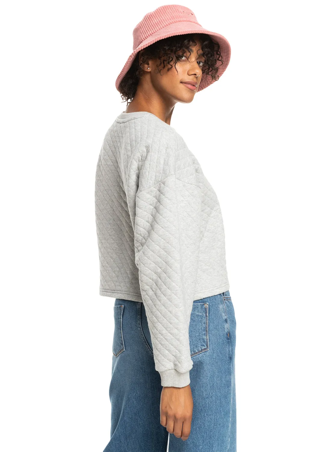 Surf Break Quilted Lounge Top - Heritage Heather sold by Roxy product image thumbnail 5