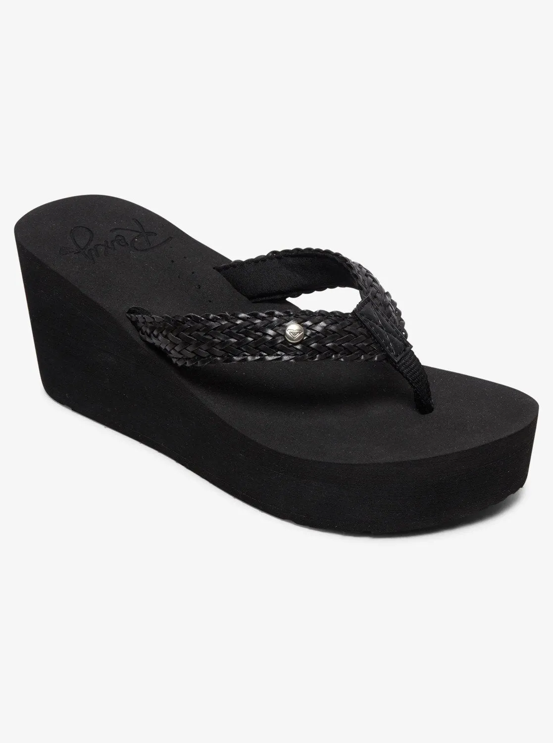 Mellie Platform Wedge Sandals - Black sold by Roxy