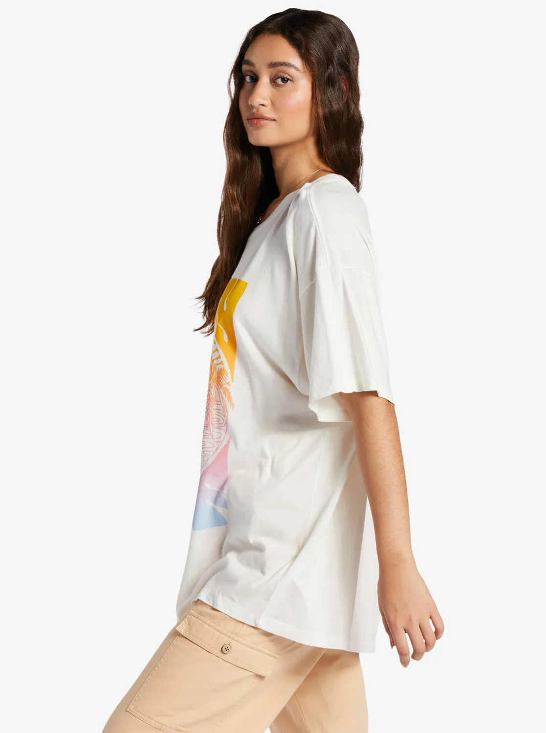 Sunrise Tropics T-Shirt - Snow White sold by Roxy product image thumbnail 2