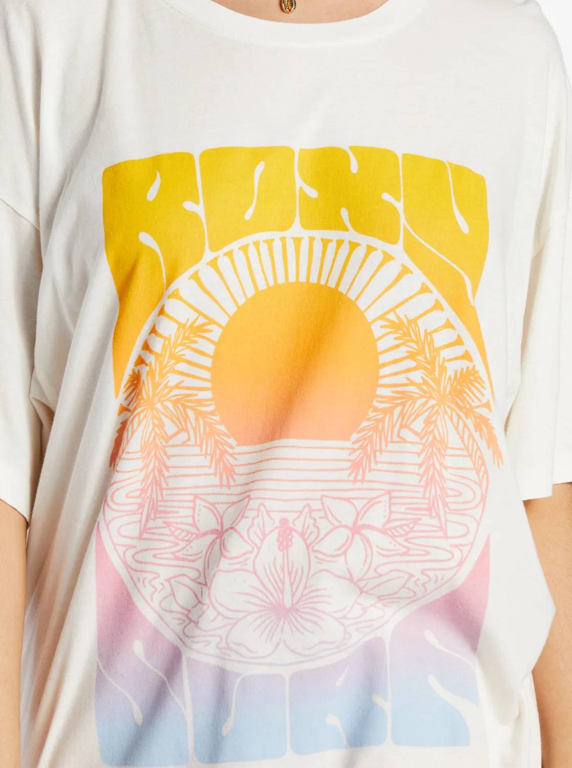 Sunrise Tropics T-Shirt - Snow White sold by Roxy product image thumbnail 3