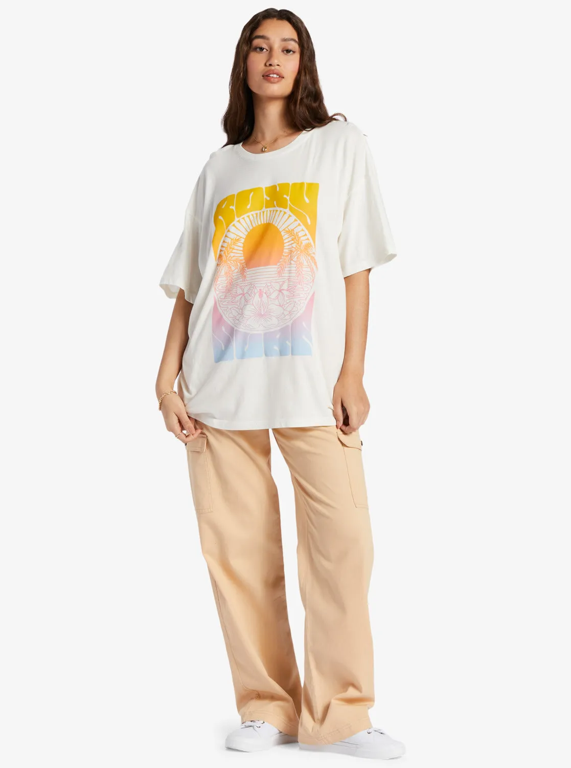 Sunrise Tropics T-Shirt - Snow White sold by Roxy product image thumbnail 4