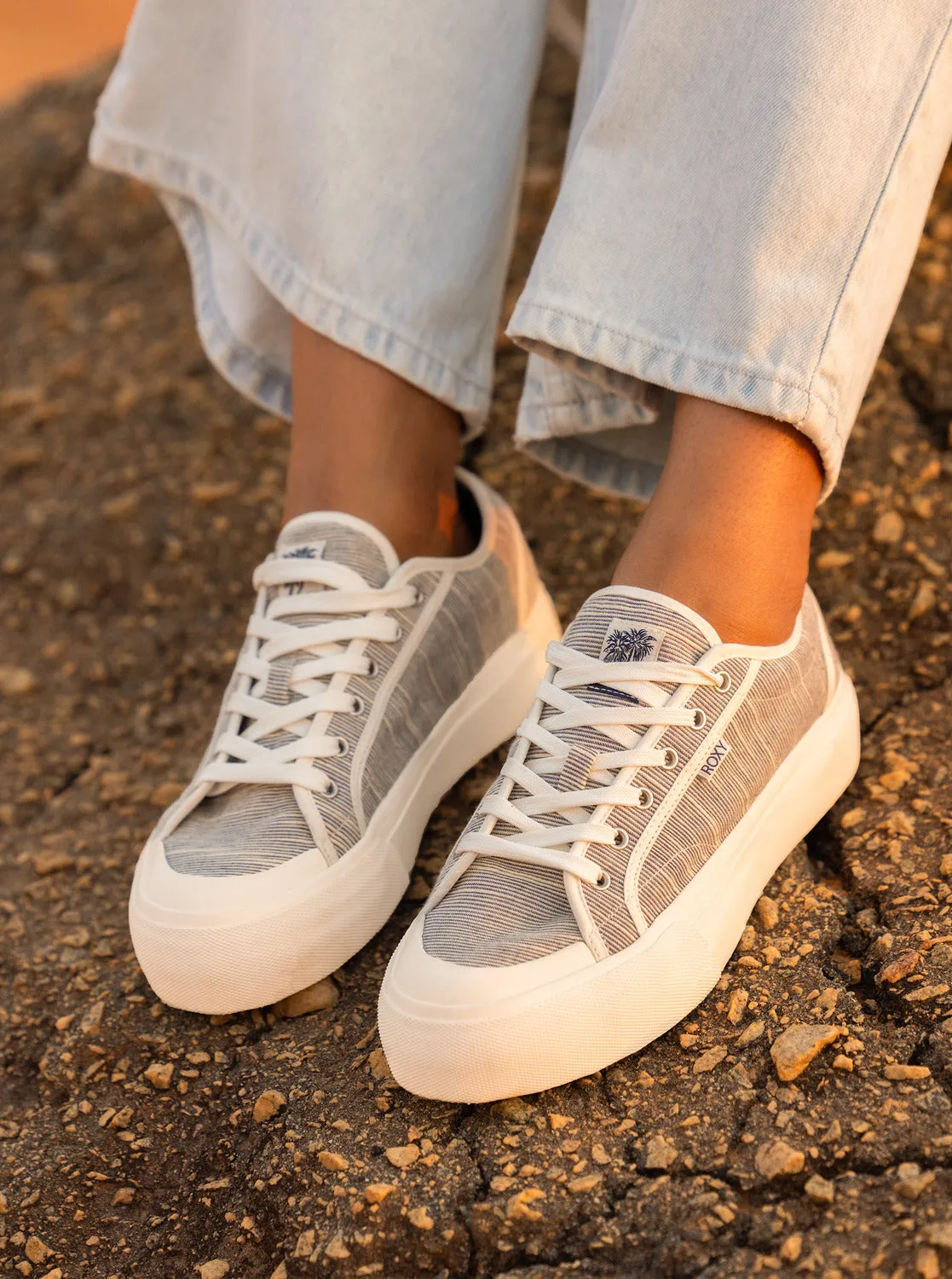 Cruizer Platform Shoes - Navy White sold by Roxy product image thumbnail 3