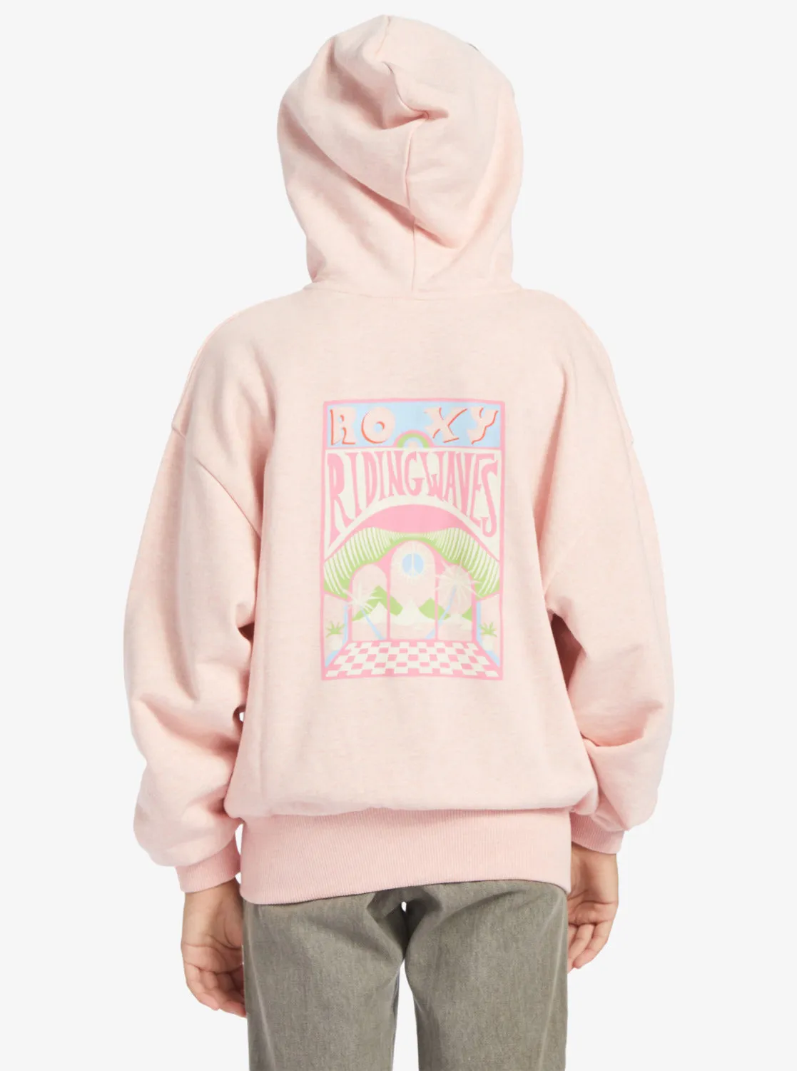 Girls 4-16 Better Mistakes A Zip-Up Hoodie - English Rose sold by Roxy product image thumbnail 4
