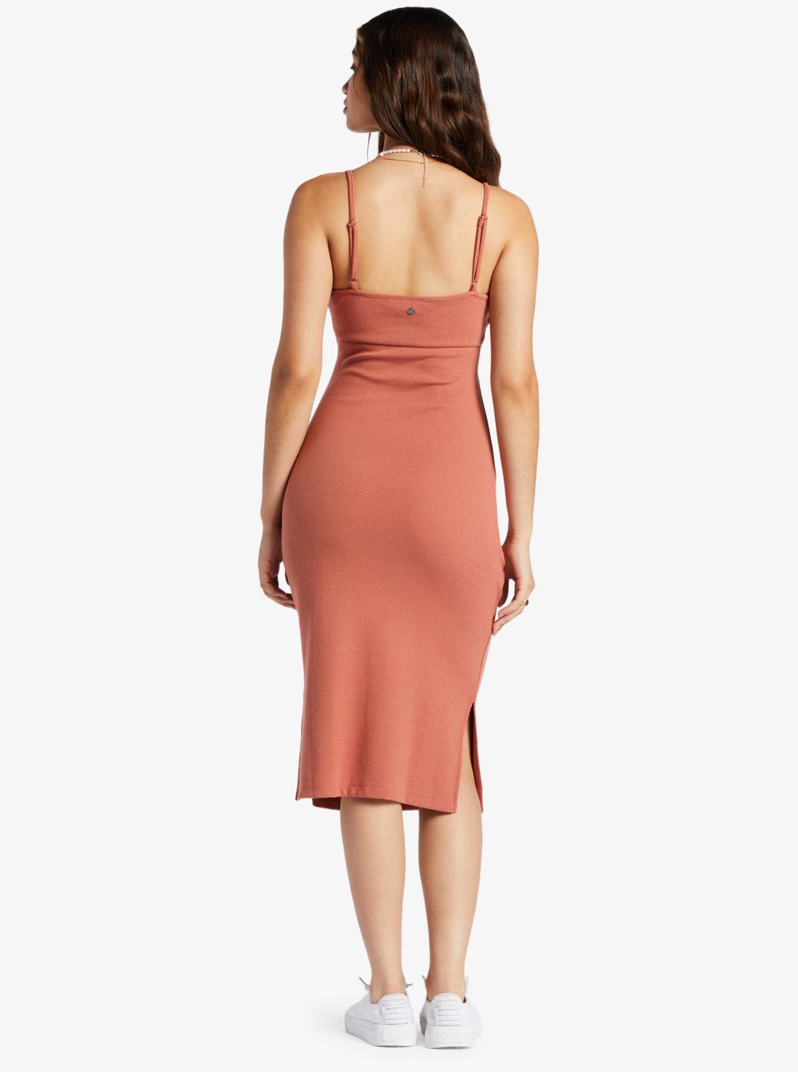 Wavey Baby Rib Knit Dress - Redwood Burl sold by Roxy product image thumbnail 5