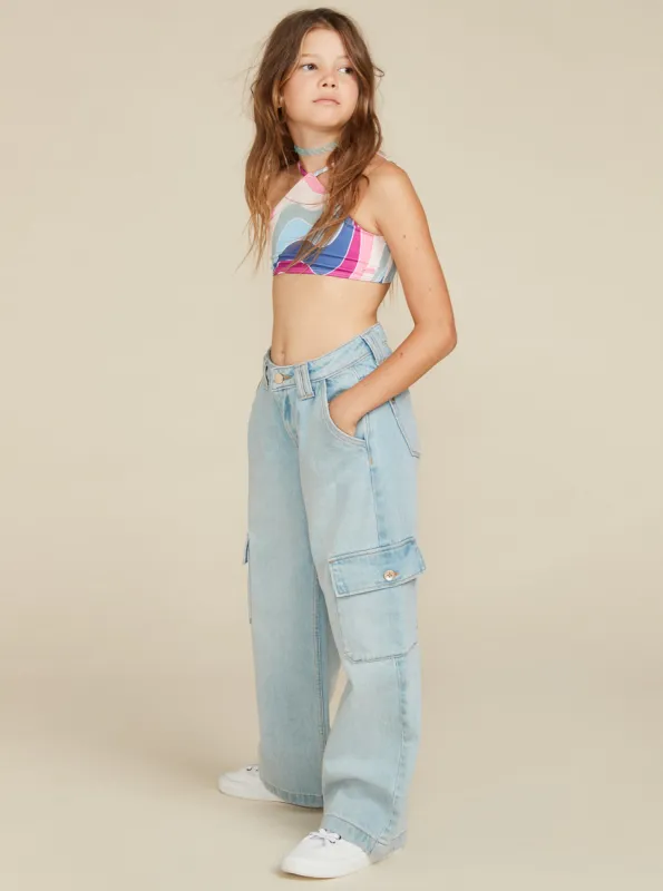 Girls 4-16 Celestial Dancer Cargo Pants - Light Blue sold by Roxy
