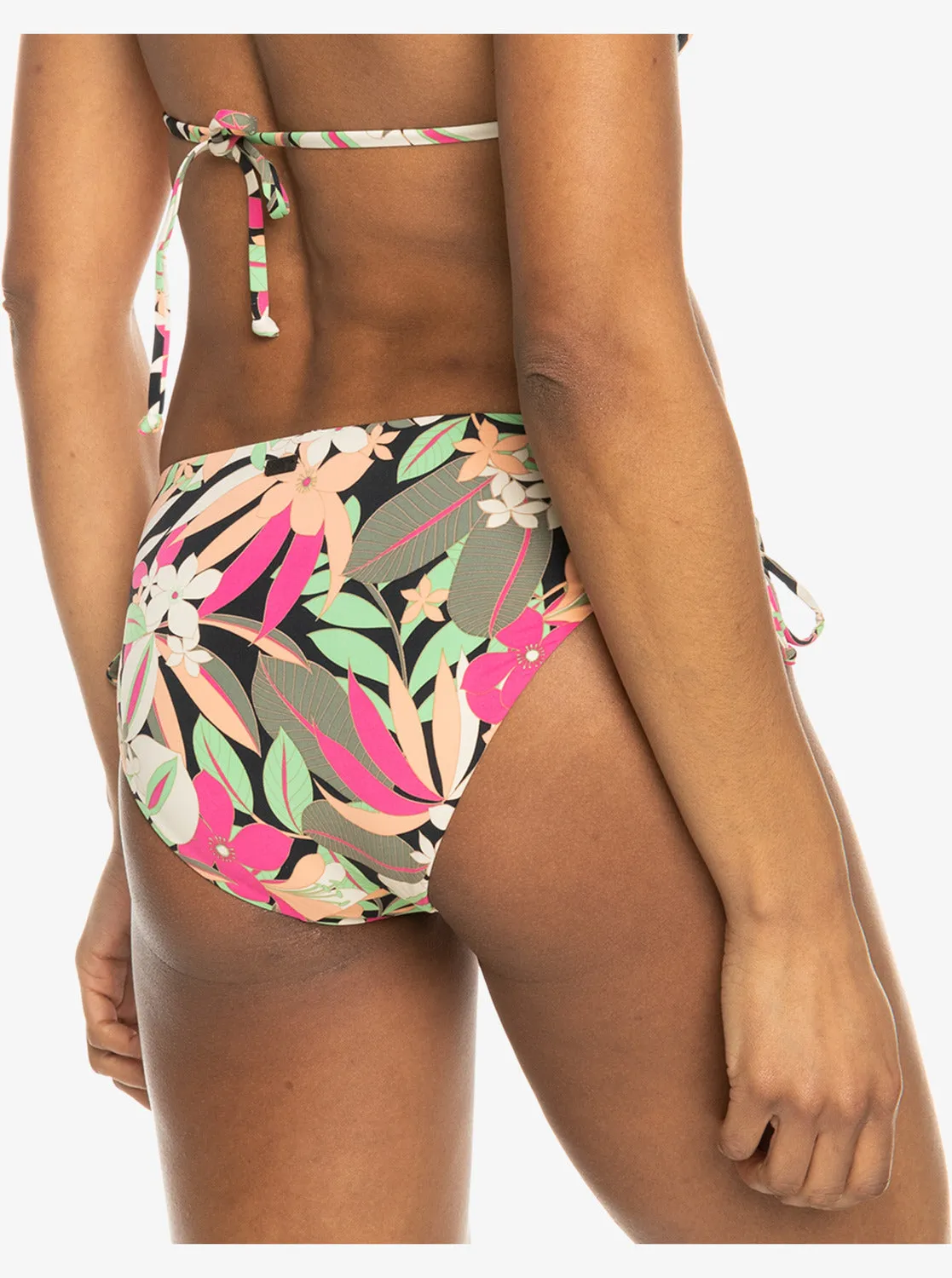 Printed Beach Classics Hipster Side-Tie Bikini Bottom - Anthracite Palm Song S sold by Roxy product image thumbnail 4