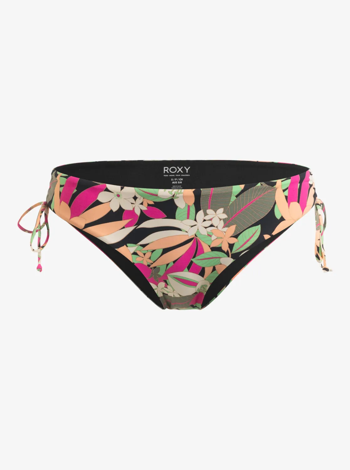 Printed Beach Classics Hipster Side-Tie Bikini Bottom - Anthracite Palm Song S sold by Roxy product image thumbnail 5