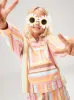 Girls 4-16 Feels Like Summer Pullover Sweatshirt - Mocha Bisque Mirage Stripe sold by Roxy