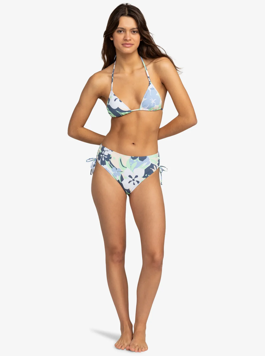 Printed Beach Classics Moderate Side-Tie Bikini Bottom - Vintage Indigo Archive Roxy sold by Roxy product image thumbnail 3