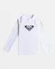 Girls 2-7 Whole Hearted Long Sleeve UPF 50 Rashguard - Bright White sold by Roxy