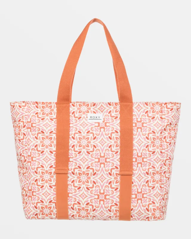 Day Of Sun Tote Bag - Cloud Dancer Fresco Tile sold by Roxy