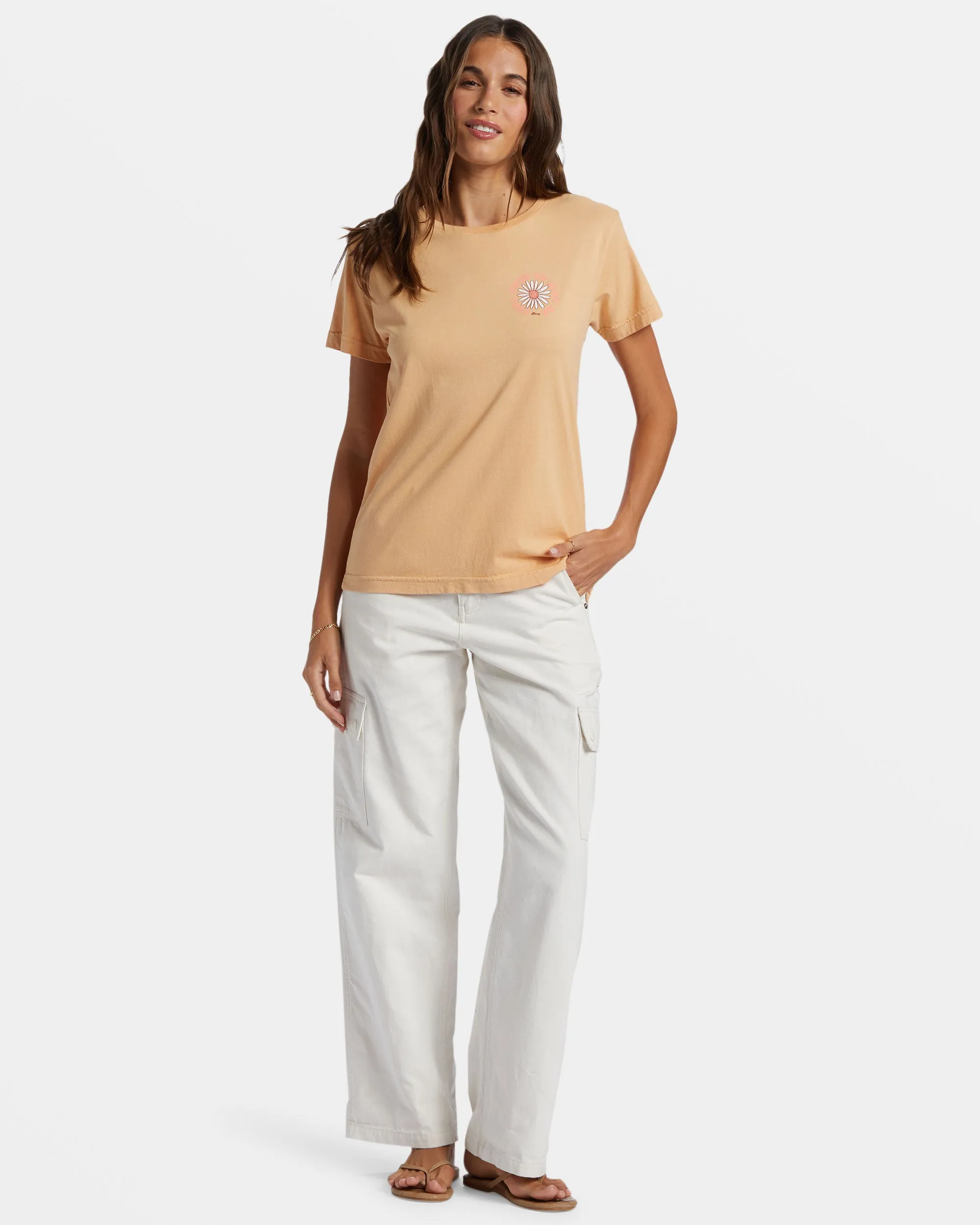 Feel Free Boyfriend T-Shirt - Porcini sold by Roxy product image thumbnail 3