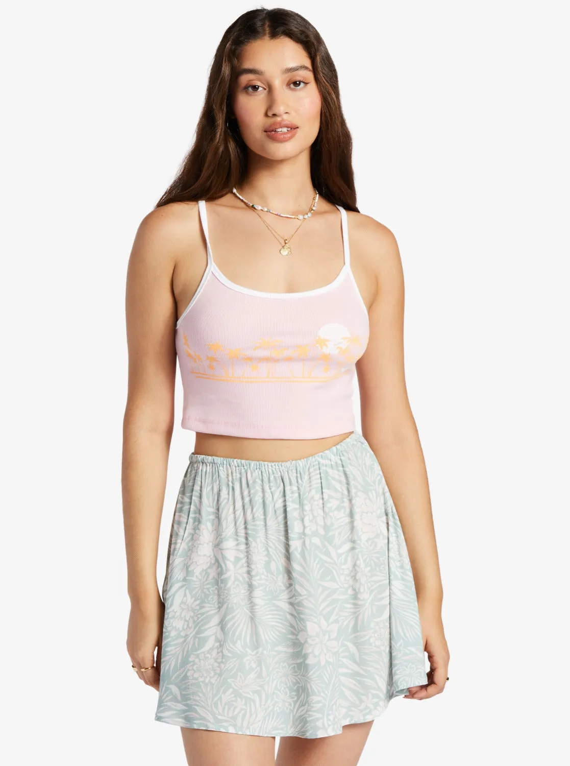 Linedance Cropped Tank Top - Candy Pink sold by Roxy