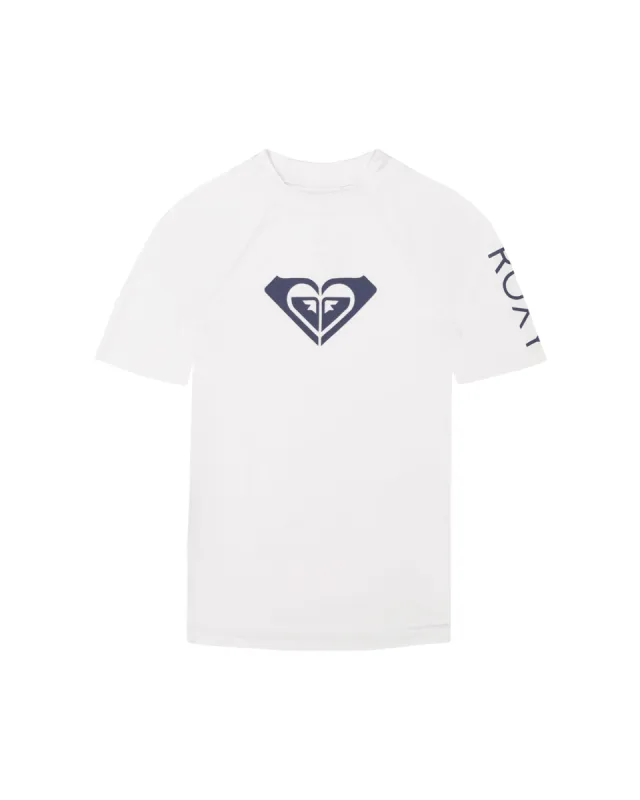 Girls 7-16 Whole Hearted Short Sleeve Rashgaurd sold by Roxy