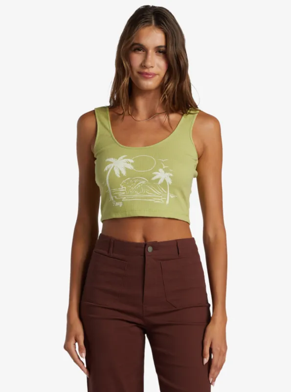 Simple Surf Tank Top - Fern sold by Roxy