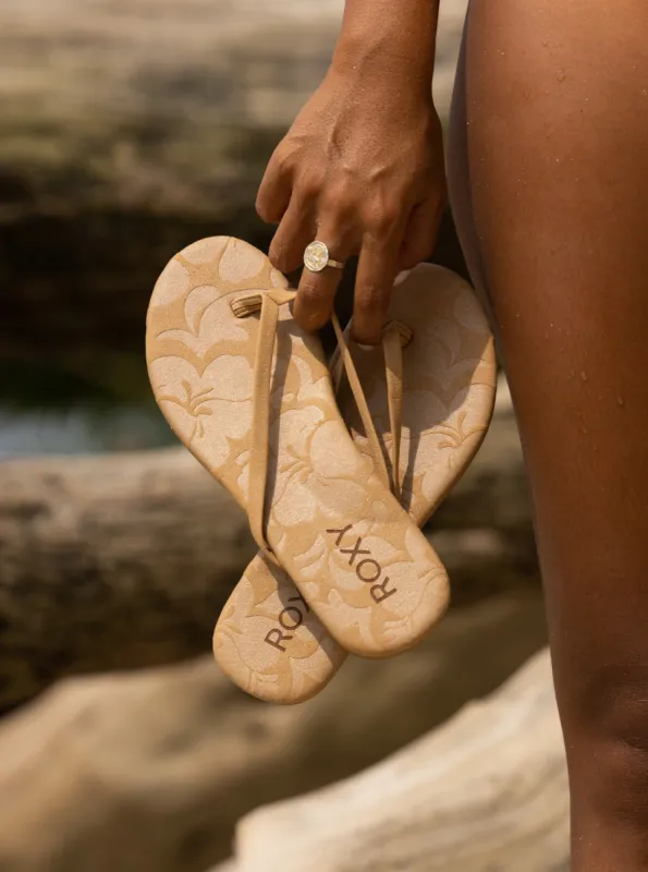 Gabbie Flip-Flops - Tan made by Roxy
