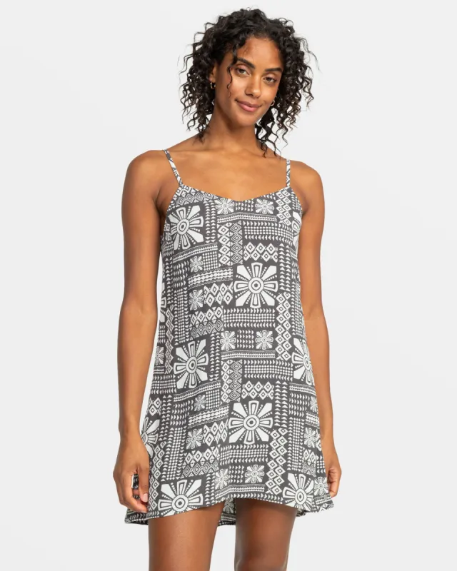 Shine A Light Mini Dress - Phantom Mo Rockin Vibe App sold by Roxy