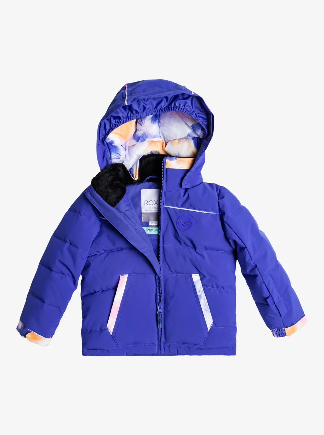 Girls 2-7 Heidi Technical Snow Jacket - Bluing sold by Roxy product image thumbnail 2