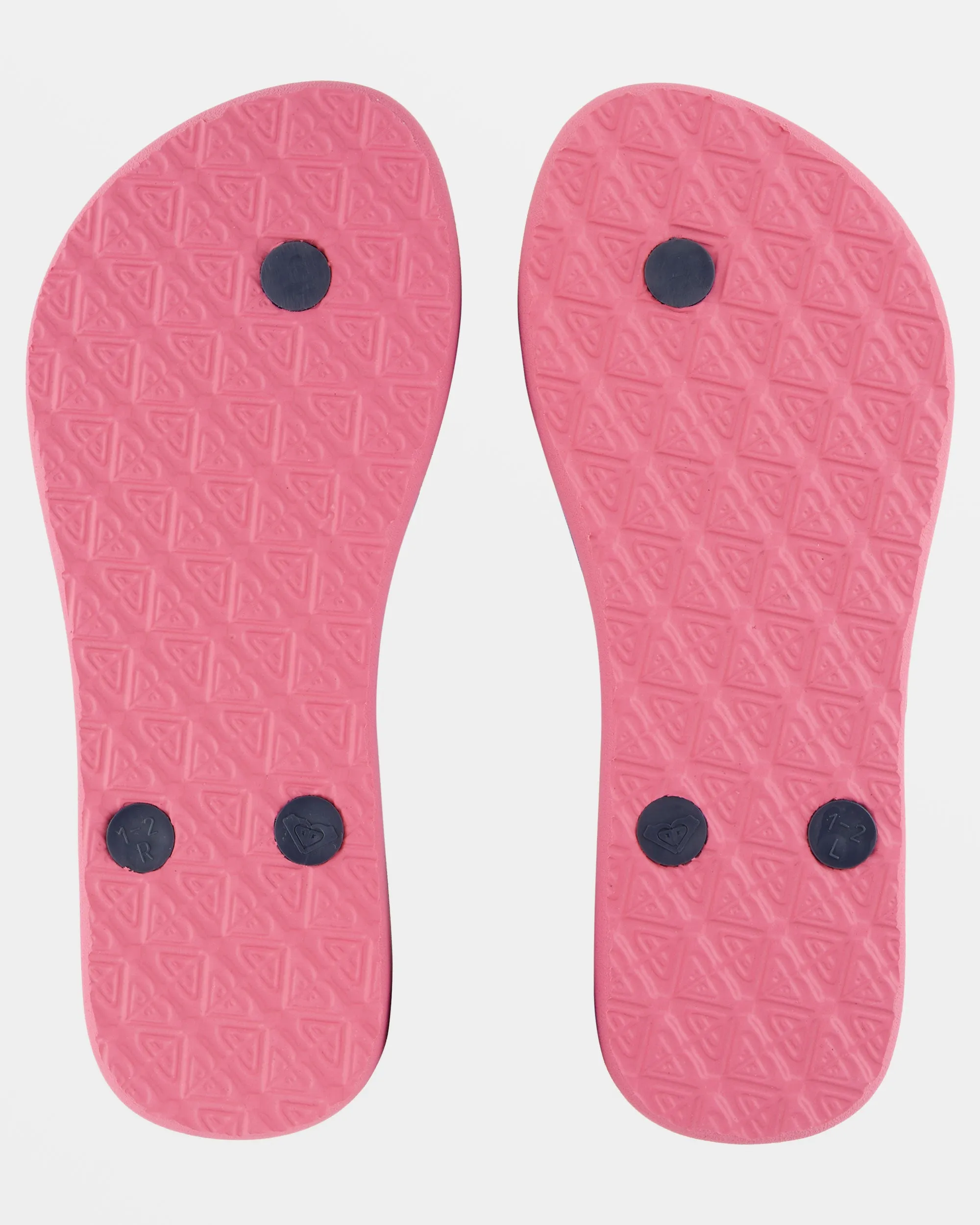 Girls 4-16 Viva Stamp Sandals - Baja Blue/Crazy Pink sold by Roxy product image thumbnail 5