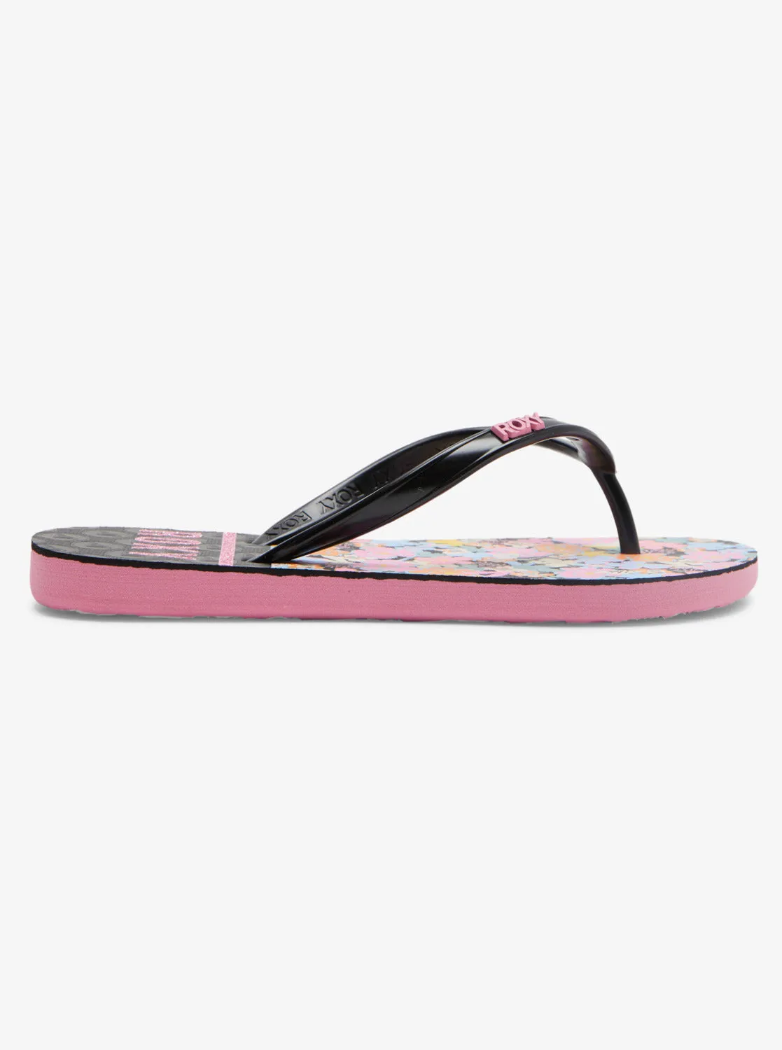 Girls 4-16 Viva Stamp Sandals - Black/Candy Pink sold by Roxy product image thumbnail 2