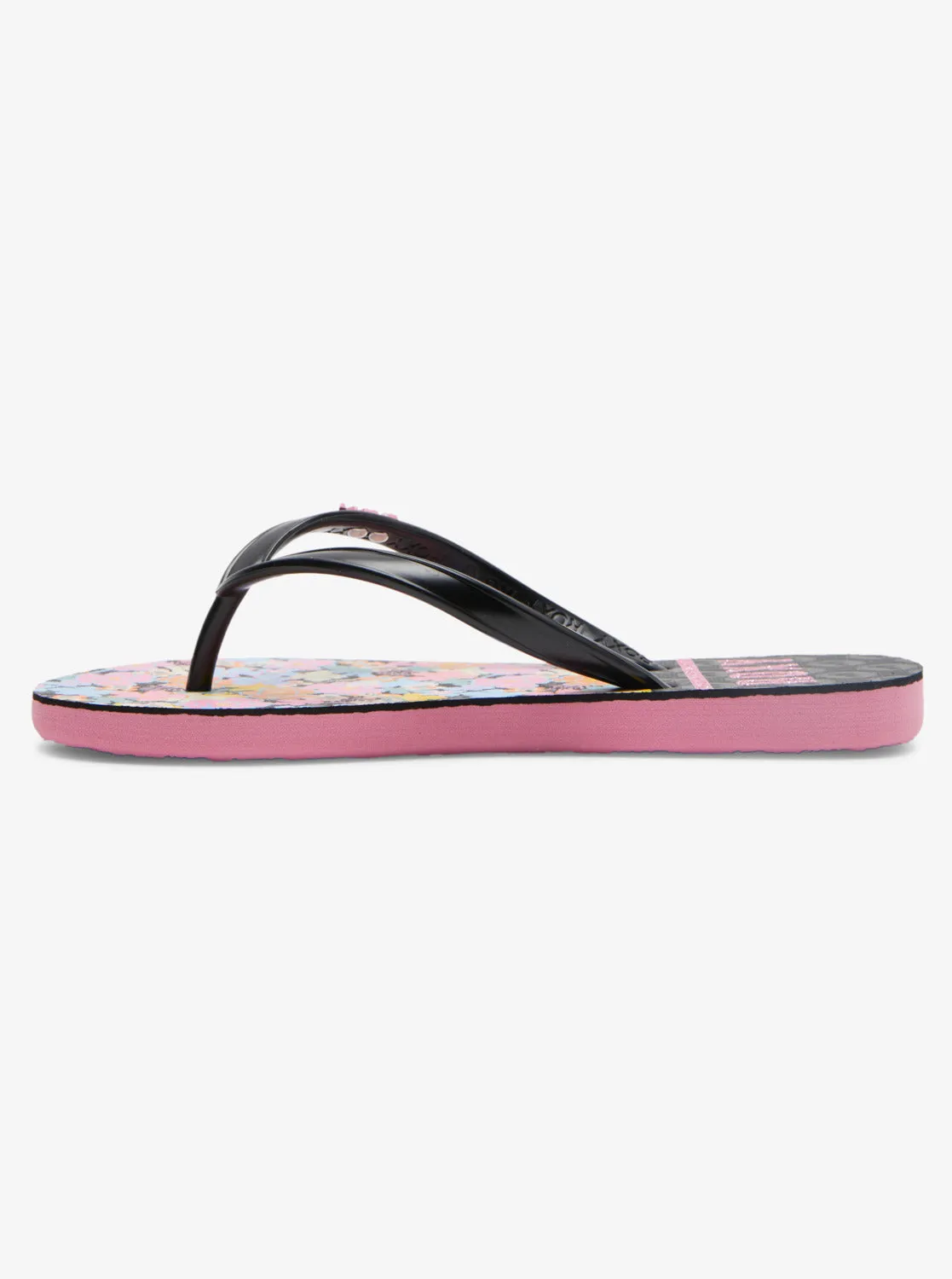 Girls 4-16 Viva Stamp Sandals - Black/Candy Pink sold by Roxy product image thumbnail 3