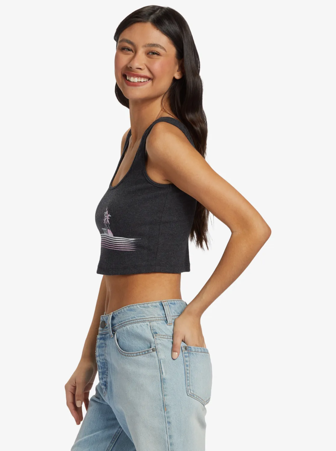 Sunset Strip Dive In T-Shirt - Anthracite sold by Roxy product image thumbnail 4