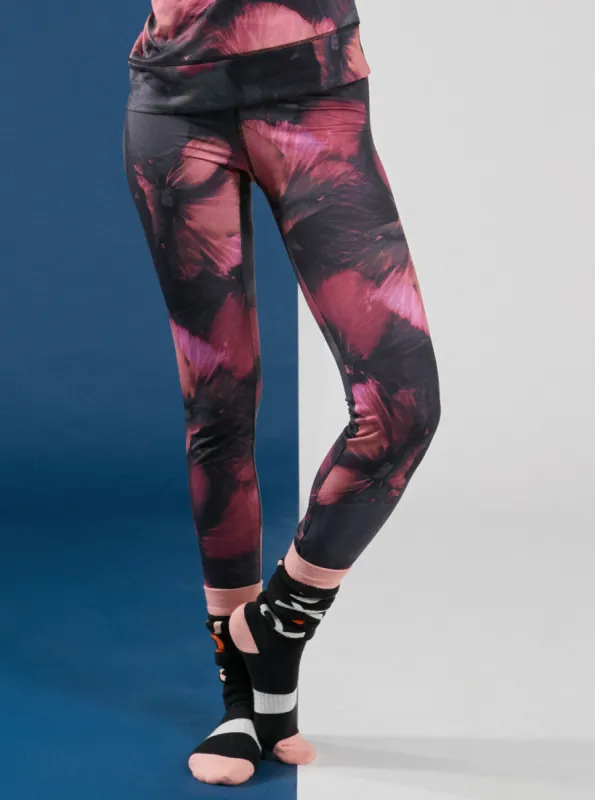 Daybreak Technical Base Layer Leggings - True Black Pansy Pansy sold by Roxy