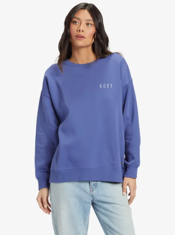 Morning Hike Crew Neck Sweatshirt - Marlin sold by Roxy
