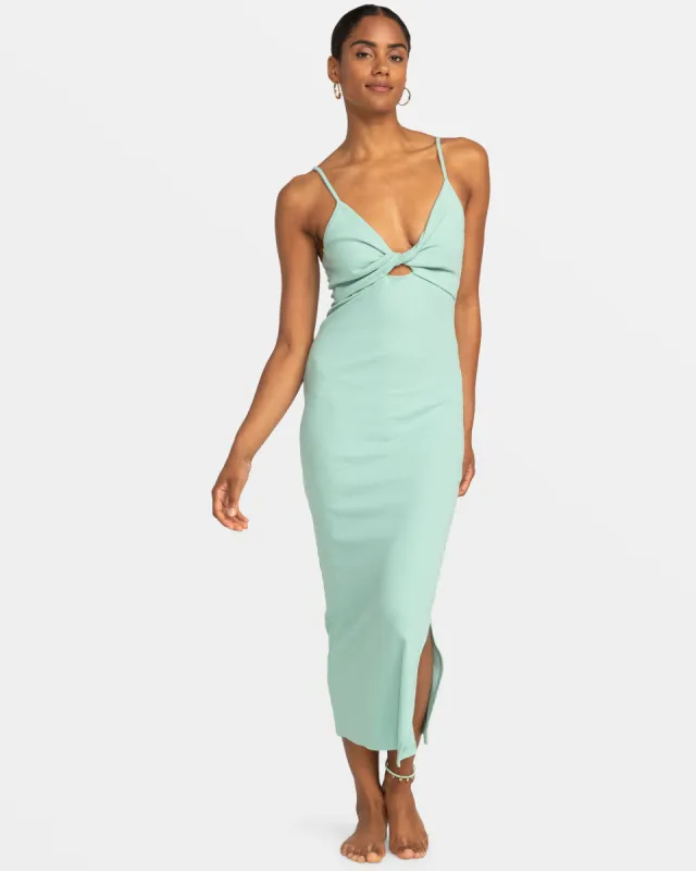 Wavey Lady Midi Dress - Blue Surf sold by Roxy