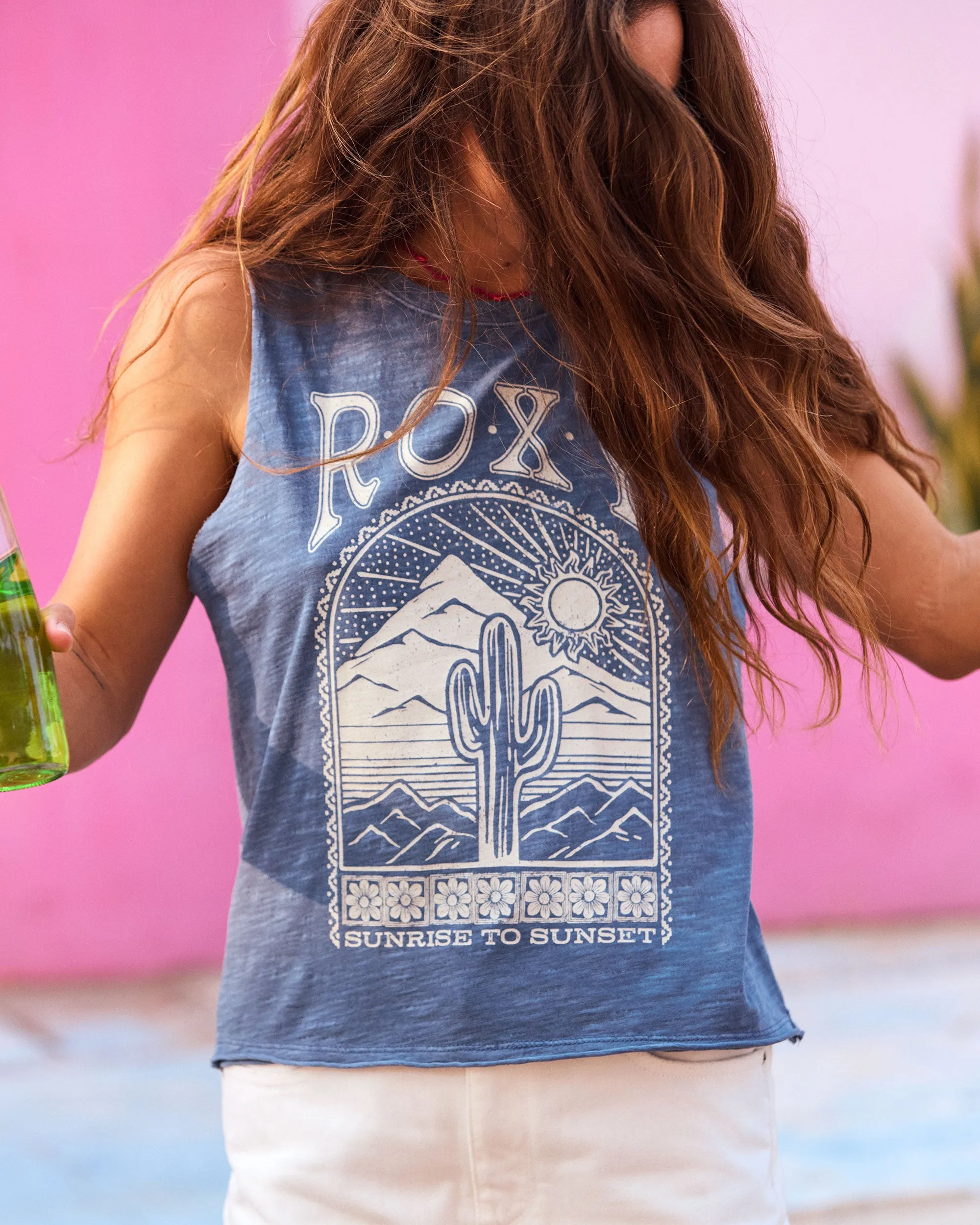 Saguaro Muscle Tank Top - Bijou Blue sold by Roxy