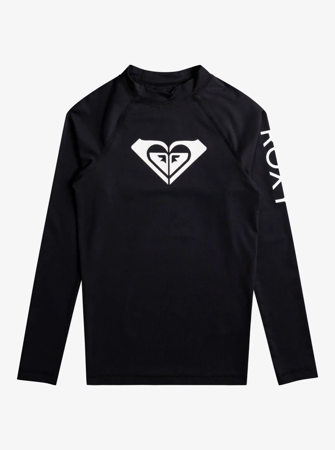 Girls 7-16 Whole Hearted Long Sleeve UPF 50 Rashguard - Anthracite sold by Roxy