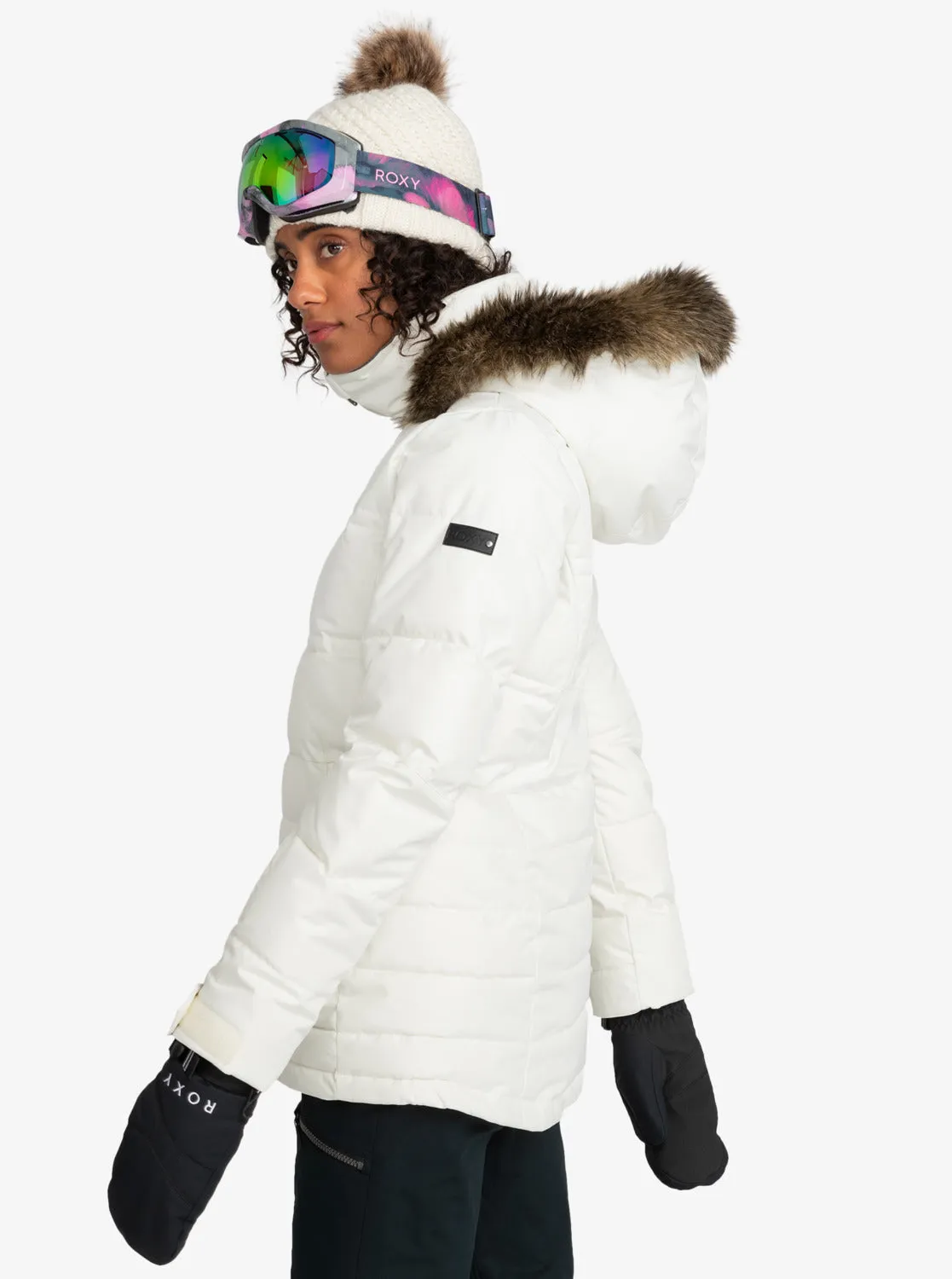 Quinn Technical Snow Jacket - Egret sold by Roxy product image thumbnail 2