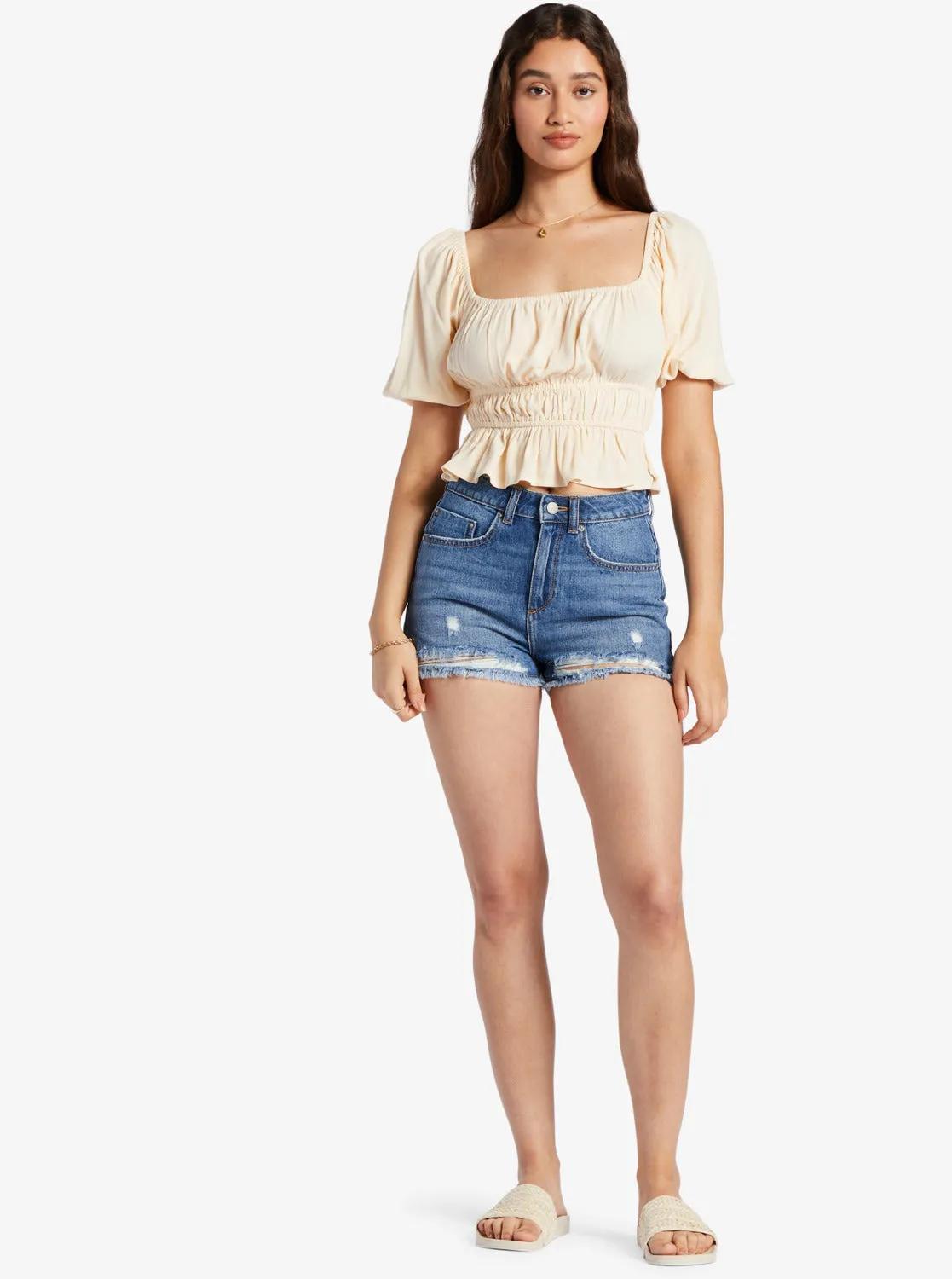 Warm Winds Crop Top - Tapioca sold by Roxy product image thumbnail 4