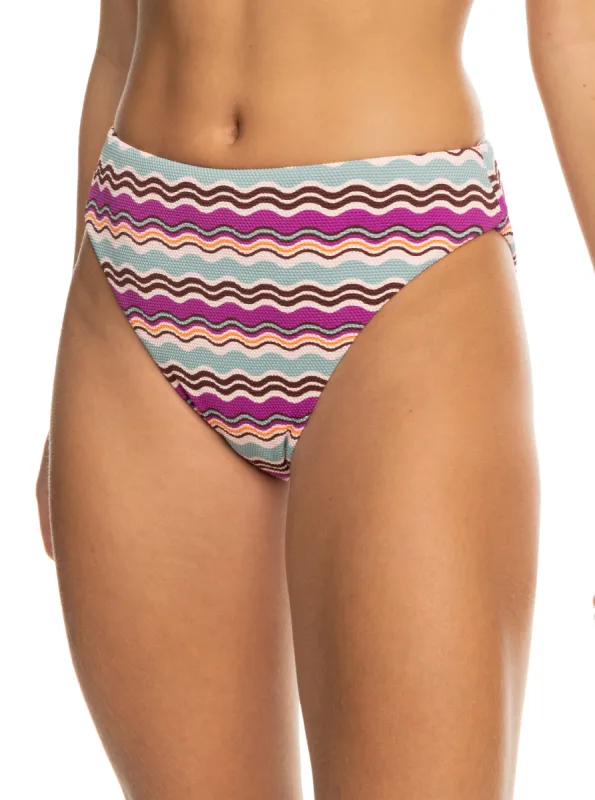 Flowy Mood Mid Waist Bikini Bottom - Pale Dogwood Flowy Mood sold by Roxy