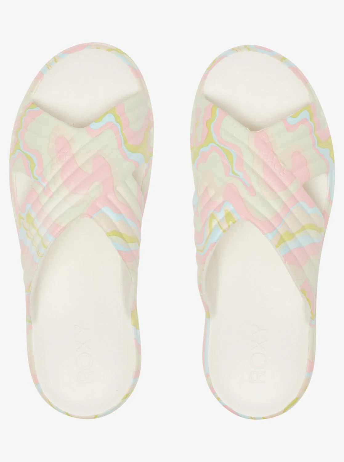 Roxy Rivie Print Sandals - Crazy Pink/Soft Lime sold by Roxy product image thumbnail 4