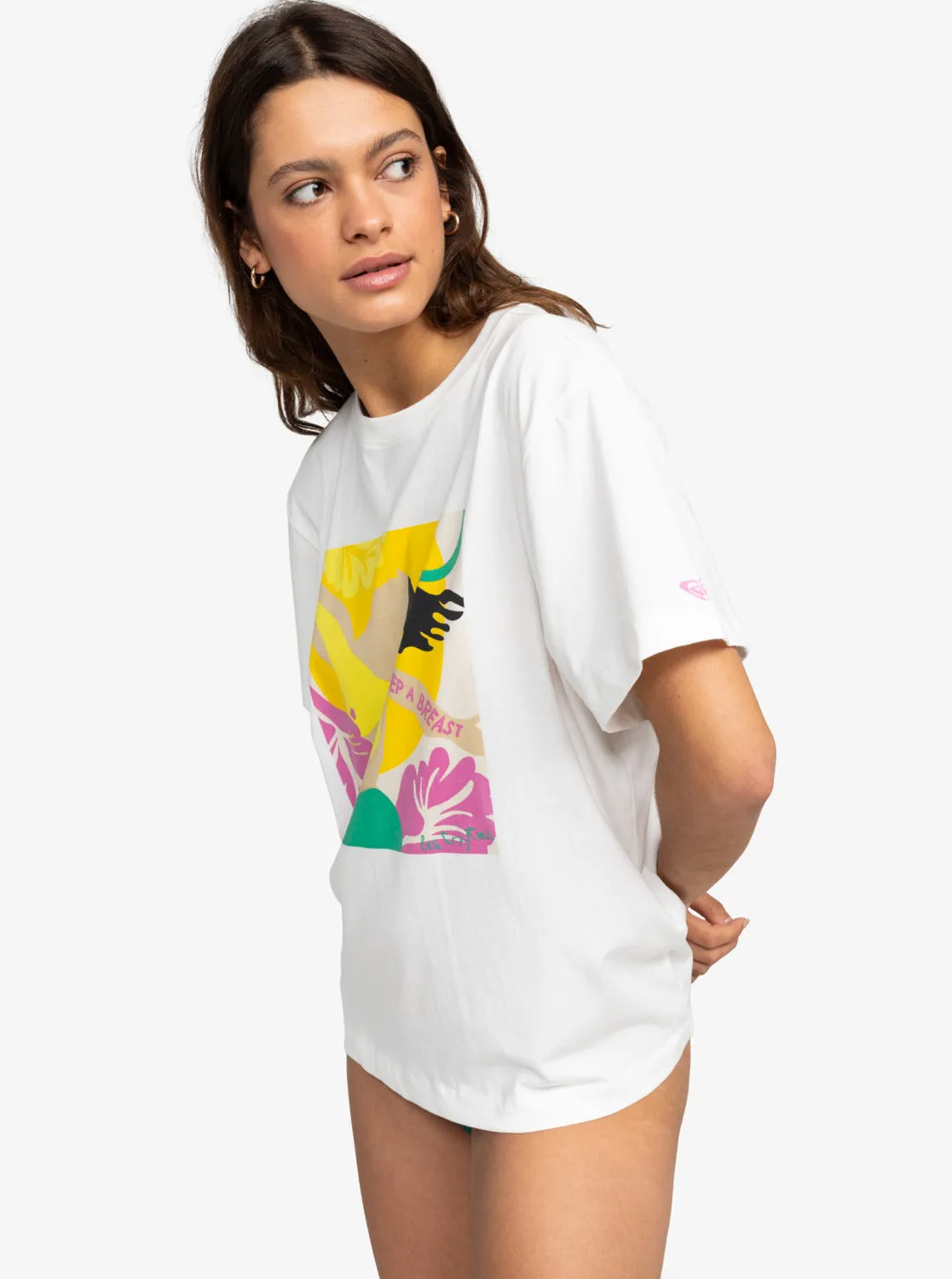 Keep A Breast Day T-Shirt - Snow White sold by Roxy product image thumbnail 2