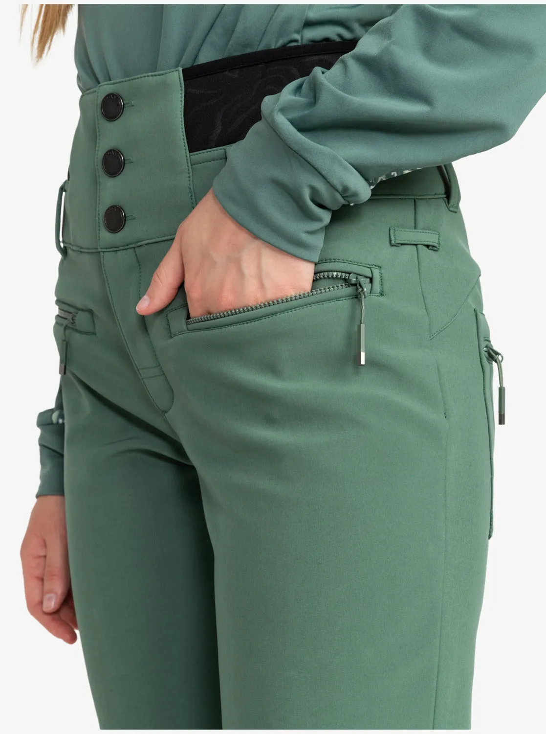 Rising High Technical Snow Pants - Dark Forest sold by Roxy product image thumbnail 4