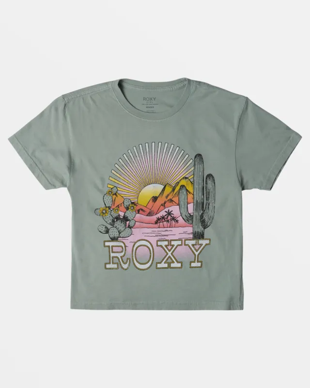 Girls 4-16 Desert Playa Oversized T-Shirt - Blue Surf sold by Roxy