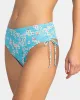 Printed Beach Classics Side Tie Moderate Bikini Bottom - Maui Blue Margarita sold by Roxy