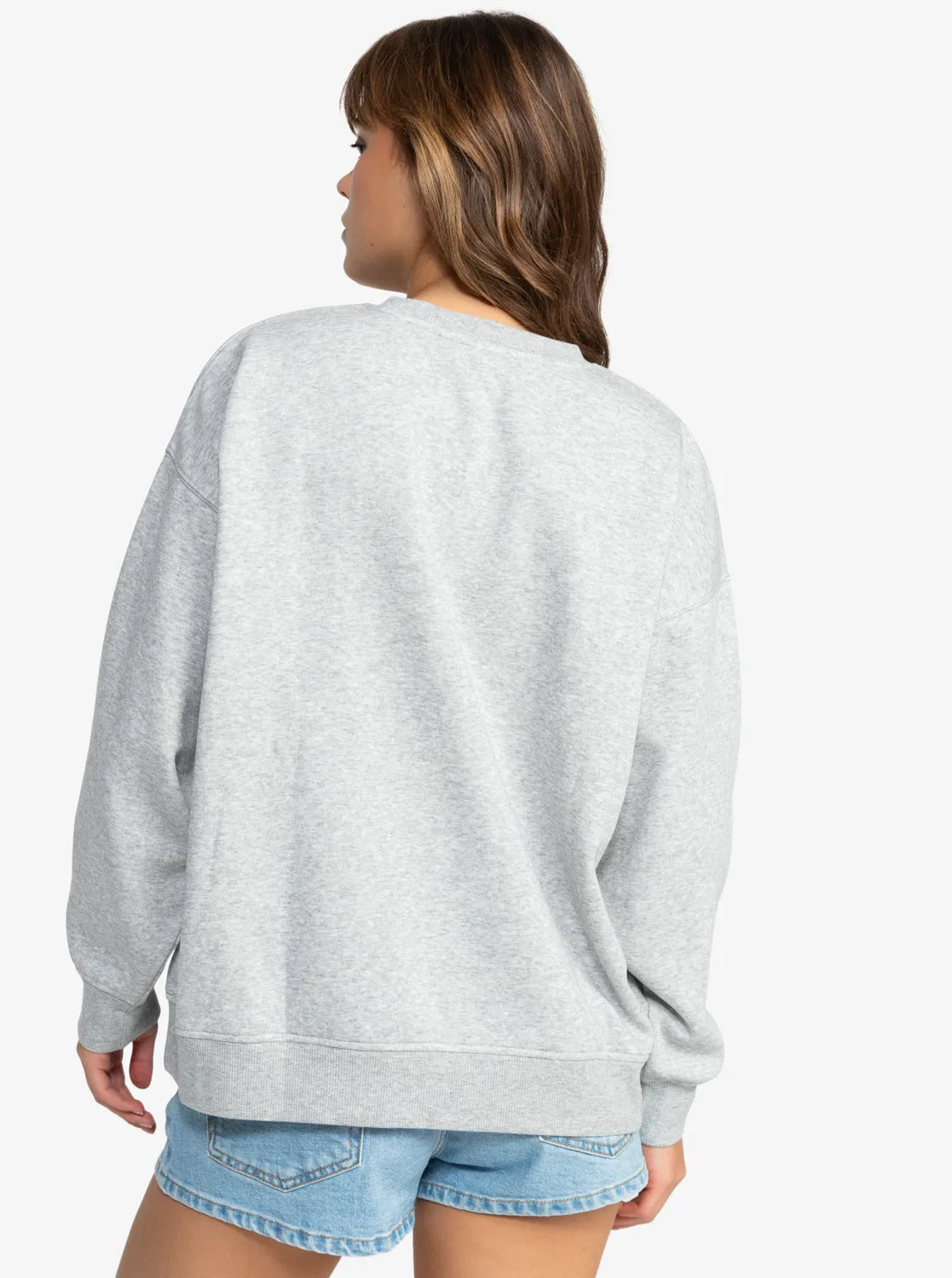 Salty Morning Hike Crew Neck Sweatshirt - Heritage Heather sold by Roxy product image thumbnail 5