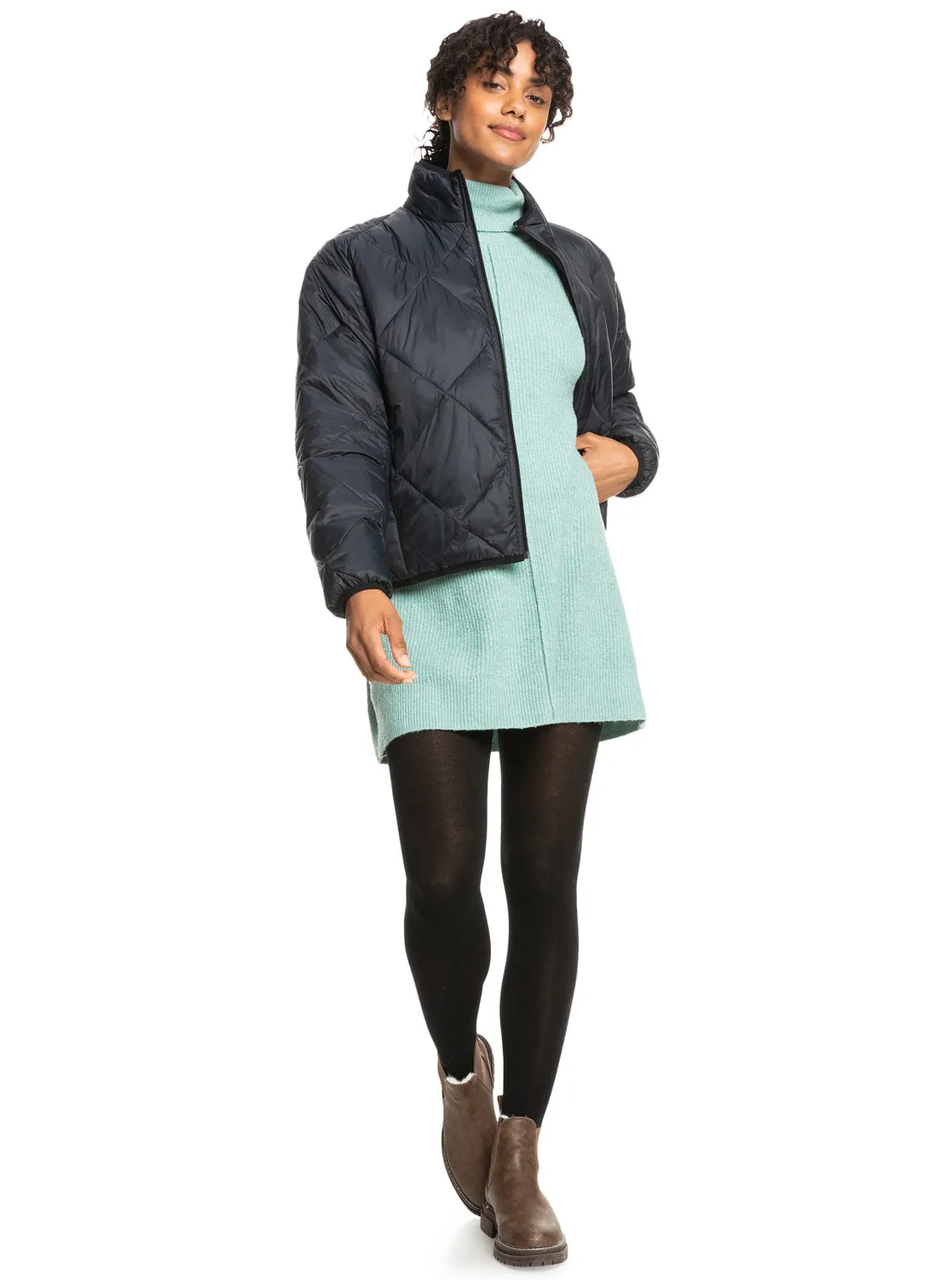 Wind Swept Lightweight Padded Packable Jacket - Anthracite sold by Roxy product image thumbnail 5