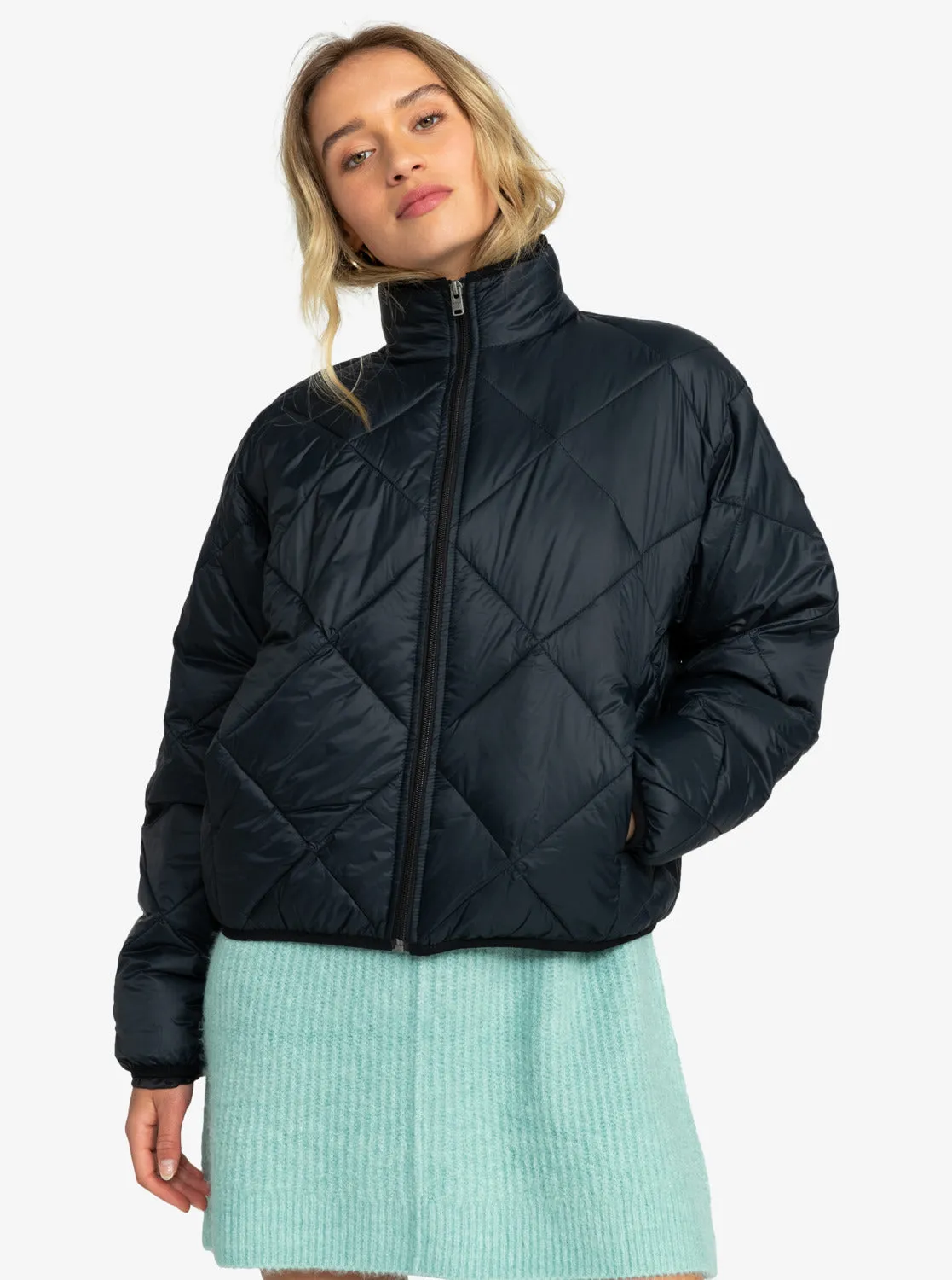 Wind Swept Lightweight Padded Packable Jacket - Anthracite sold by Roxy product image thumbnail 3