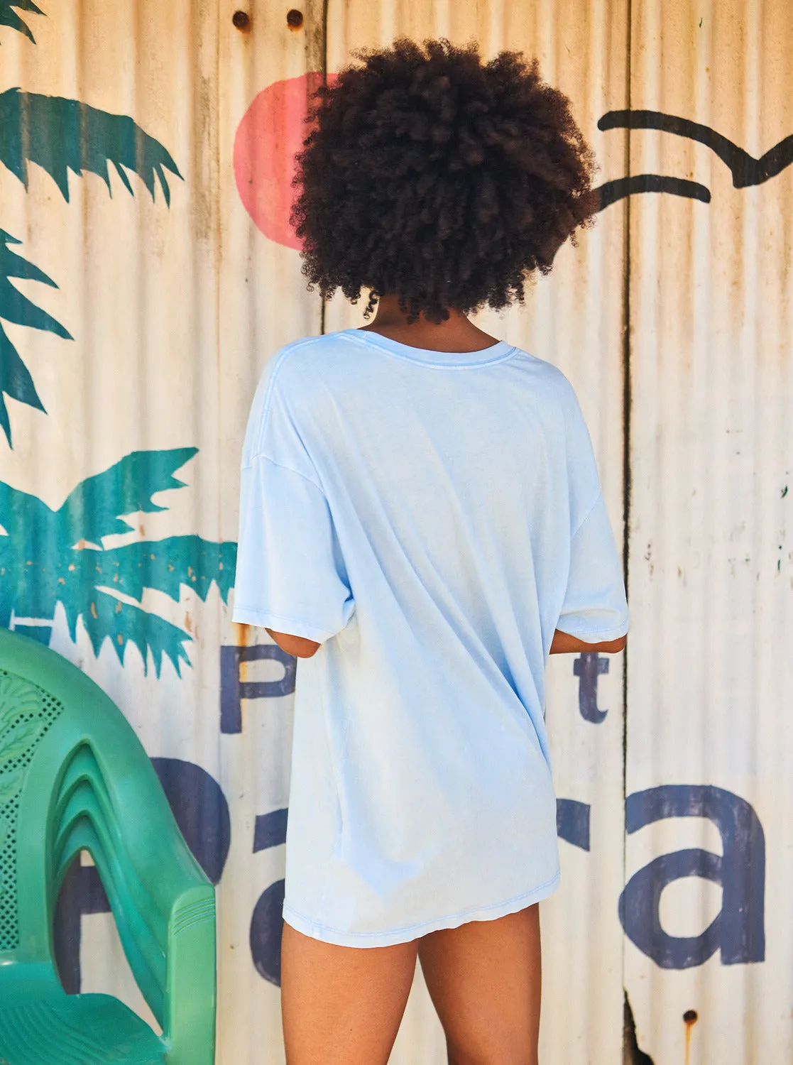 Star Chart Oversized Boyfriend T-Shirt - Bel Air Blue sold by Roxy product image thumbnail 4